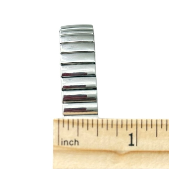 NWT Silver Stretch Watch Band Bracelet - Picture 3 of 3